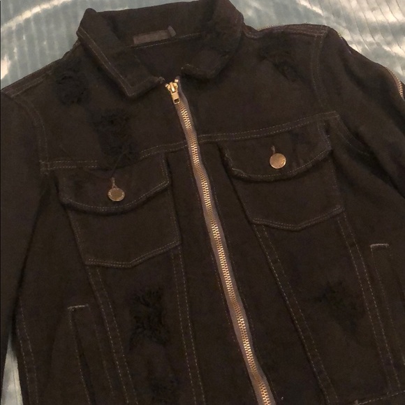 Calmar Romeo Distressed Black Demim Jacket - Picture 8 of 9